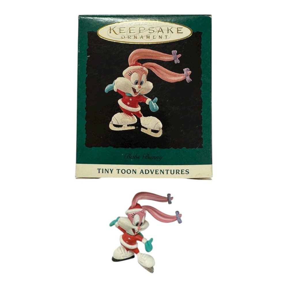 Babs Bunny 1994 Miniature Tiny Tunes Adventures Hallmark Christmas Ornament